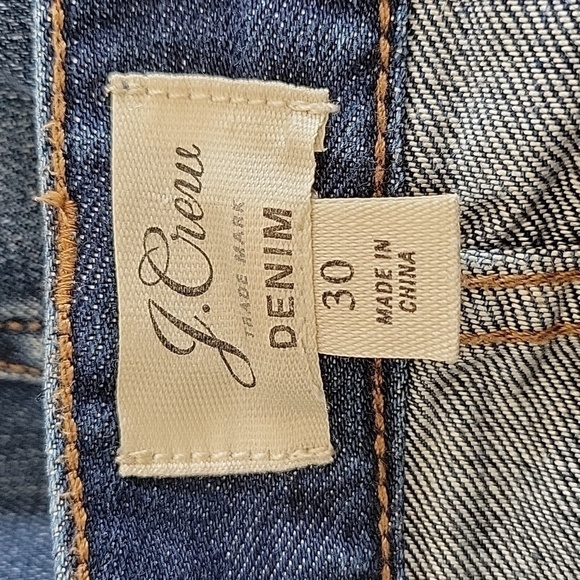 J Crew 30" blue denim jean midi skirt - Picture 3 of 5